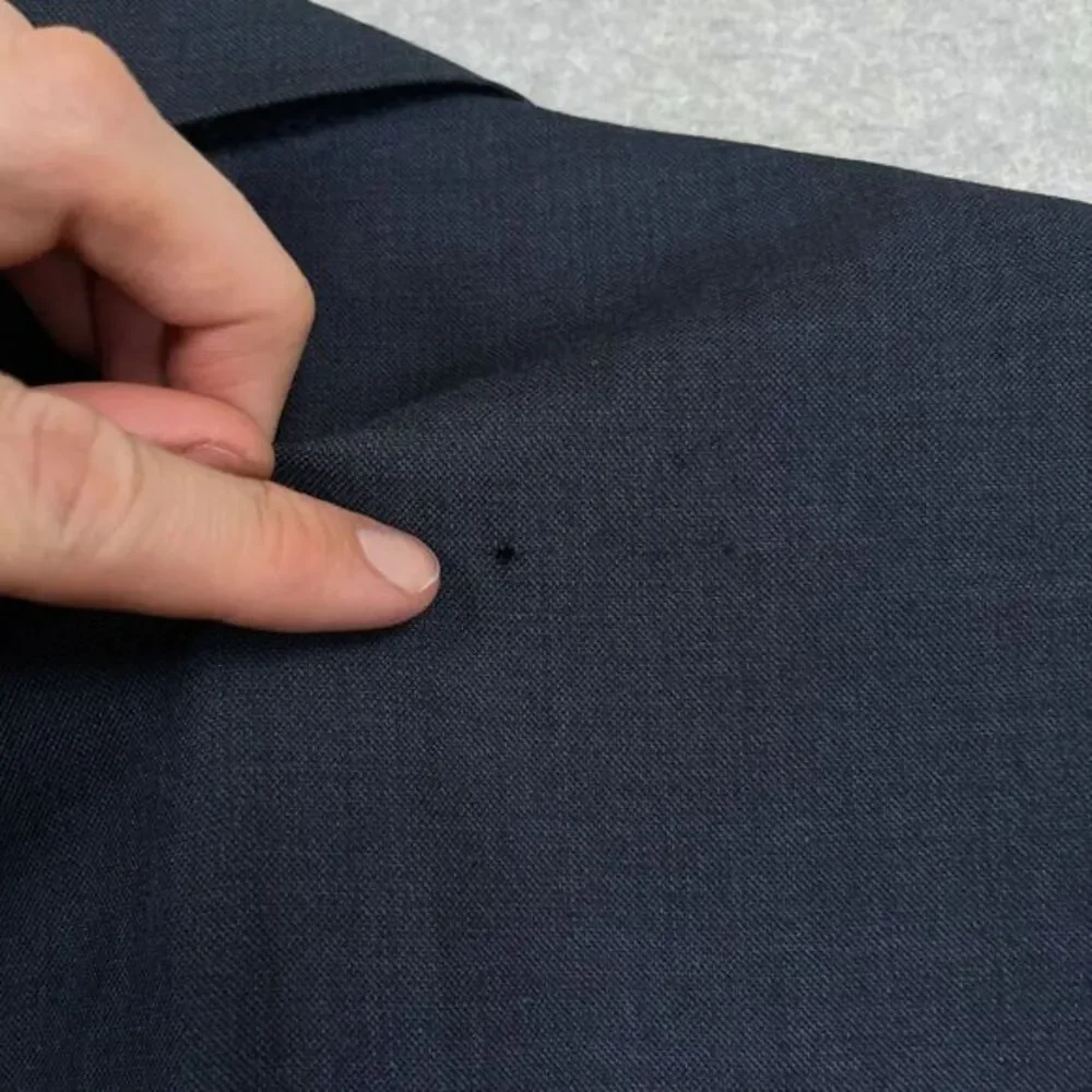 J.‎ Crew Ludlow Tollegno 1900 Blazer Size 42R Blue 100% Wool Sport Coat *FLAW